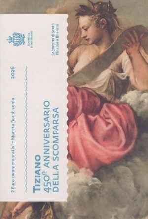 San Marino 2 Euro 2026 Tiziano in blister