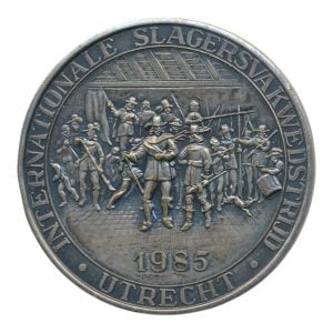 Utrecht Int. Slagersvakwedstrijd 1985 penning