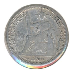 Frans Indochina 10 Centimes 1896