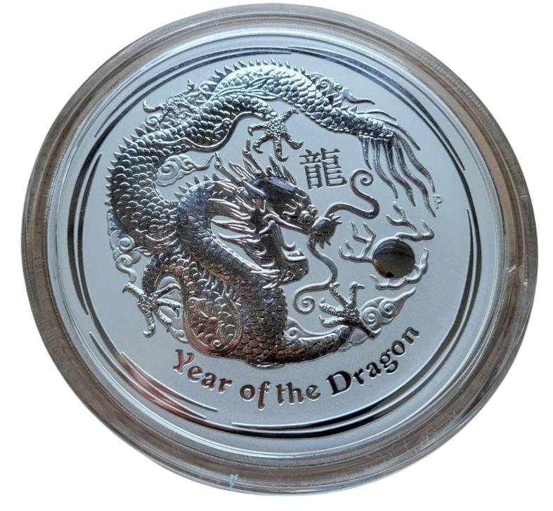 Australië 1 kilo zilver Year of the dragon 2012
