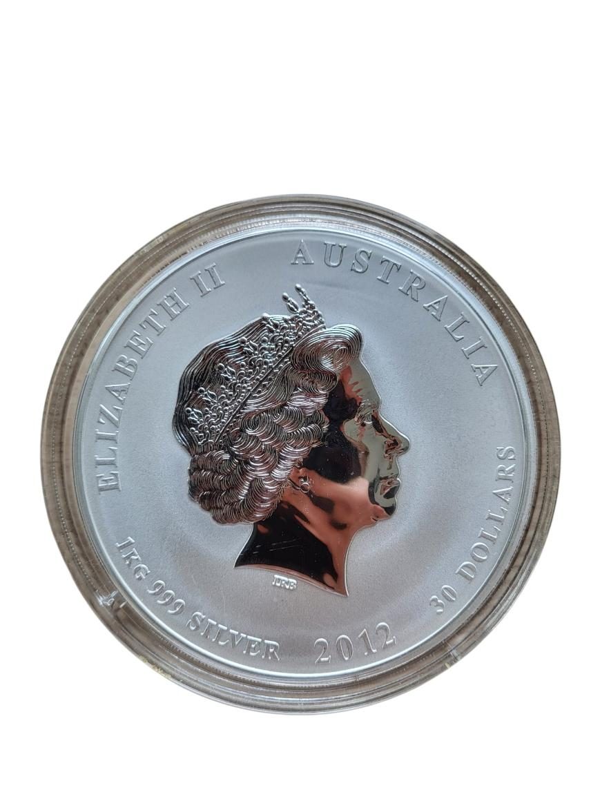 Australië 1 kilo zilver Year of the dragon 2012