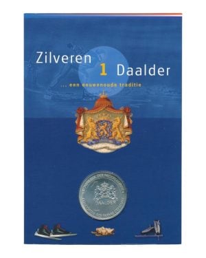 Nederland 1 Daalder 2002 Schaatser Zilver in blister