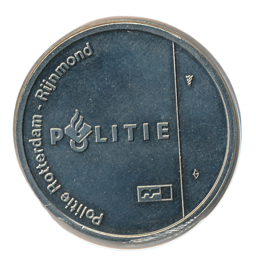 Nederland Rivierpolitie Rotterdam-Rijnmond 100 jaar penning 1995