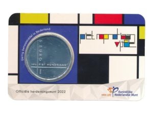 Nederland 5 Euro 2022 Piet Mondriaan in coincard