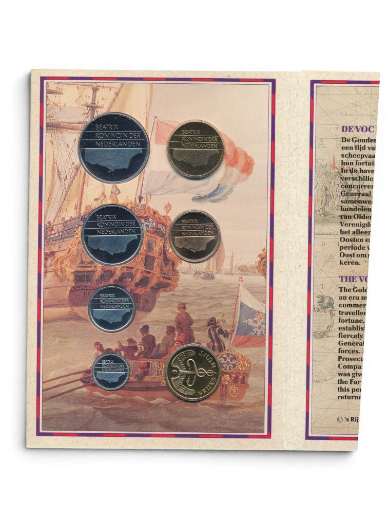 Nederland VOC Muntset Guldens 1993 incl. penning