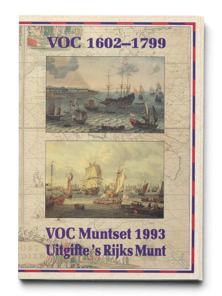 Nederland VOC Muntset Guldens 1993 incl. penning