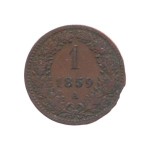 Oostenrijk 1 Kreuzer 1859 A