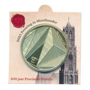 650 jaar Provincie Utrecht Penning in Munthouder 2025