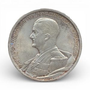 Hongarije 5 Pengö 1939 verjaardag Miklós Horthy