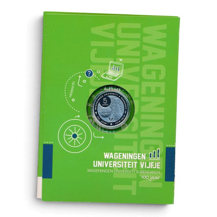 Nederland 5 Euro 2018 Wageningen Universiteit Vijfje - Zilver Proof in blister