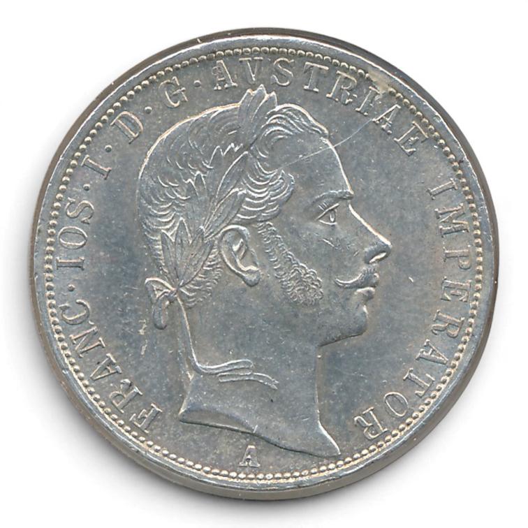 Oostenrijk 1 Florin 1858 A