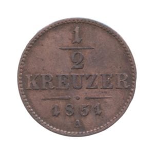 Oostenrijk 1/2 Kreuzer 1851 A