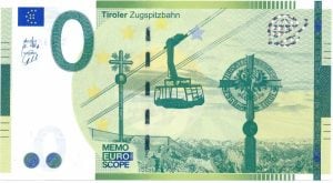 Oostenrijk 0 Euro-biljet Tiroler Zugspitzbahn 2026 (3e druk)