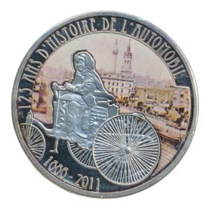 Kameroen 100 Francs CFA 2011 125 jaar automobielgeschiedenis - in kleur