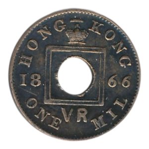 Hong Kong 1 Mil 1866
