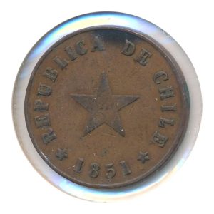Chili 1 Centavo 1851