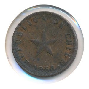 Chili 1 Centavo 1853