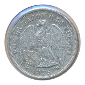 Chili 1 Peso 1875