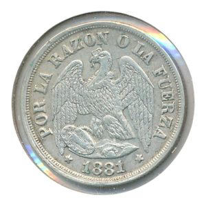 Chili 1 Decimo 1881