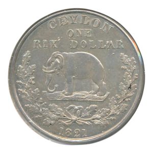 Ceylon 1 Rix Dollar 1821