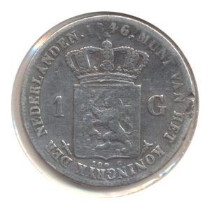 Nederland 1 Gulden 1846 Willem 2 Zwaard
