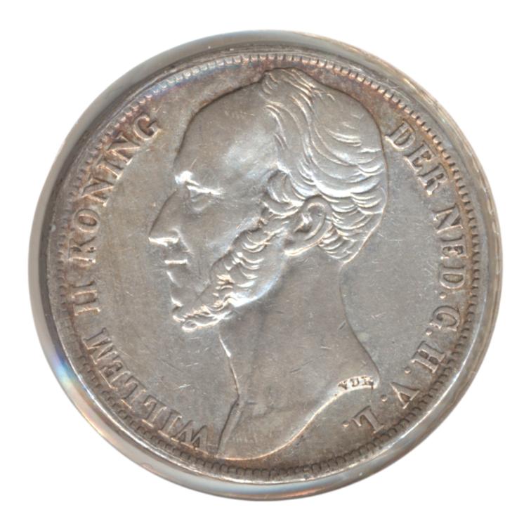Nederland 1 Gulden 1848 Willem 2 (Zeer fraai)