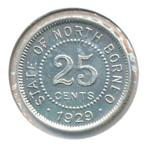 Brits Noord-Borneo 25 Cent 1929