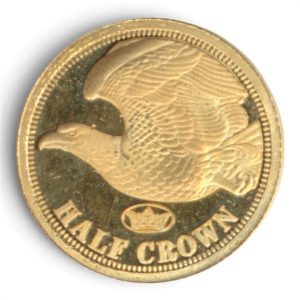 Verenigd Koninkrijk gouden halve crown Eagle