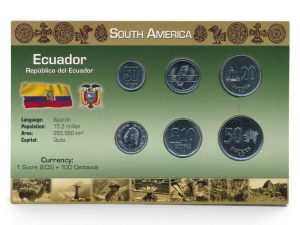 Ecuador muntset Sucre incl. certificaat
