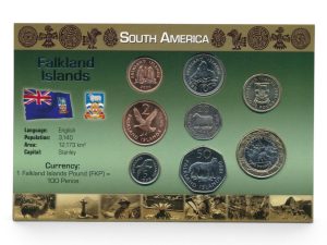 Falkland eilanden muntset Falkland Islands Pound incl. certificaat (zilveren tekst)