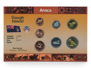 Gough eiland muntset Pound incl. certificaat (zilveren tekst)