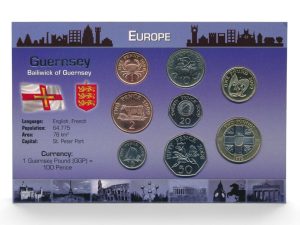 Guernsey muntset Guernsey Pound incl. certificaat (zilveren tekst)