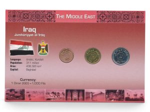 Irak muntset Dinar incl. certificaat