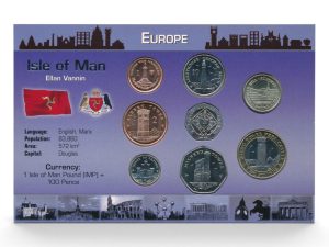 Isle of Man muntset Isle of Man Pound incl. certificaat (zilveren tekst)