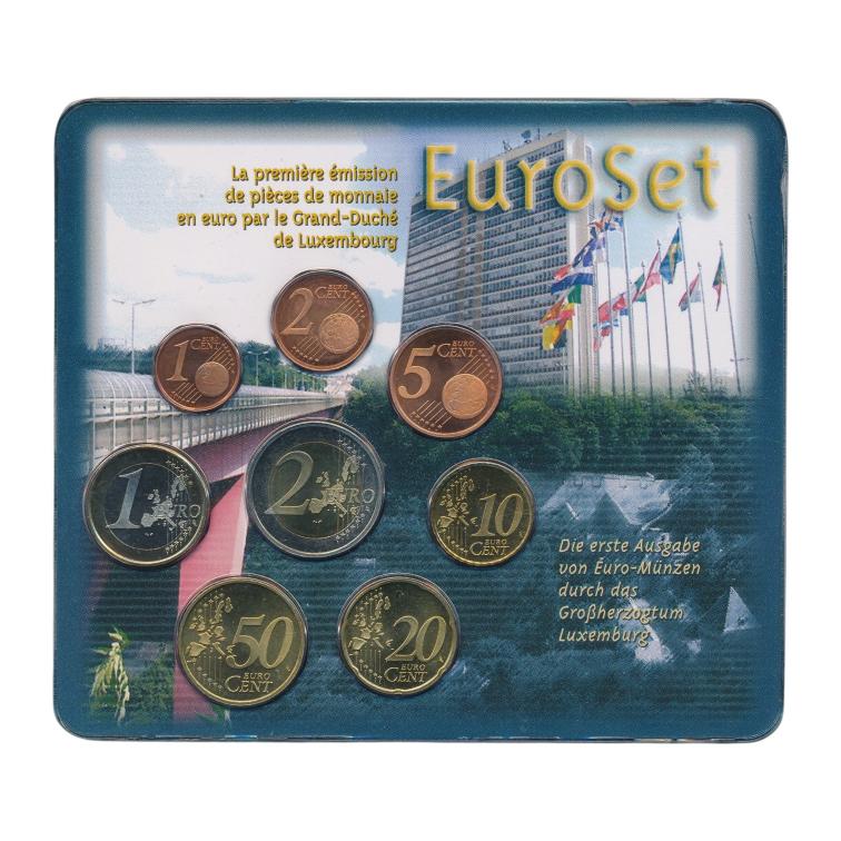 Luxemburg Euroset UNC 2002