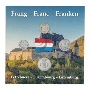 Luxemburg Franc muntset inclusief penning