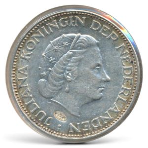 Juliana 2,5 gulden 1960 met klop B75