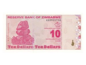 Zimbabwe 10 Dollars 2009