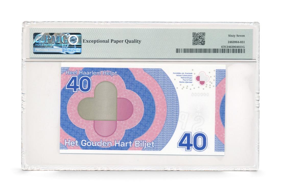 Nederland het gouden hart biljet 2020 Specimen PMG67 EPQ