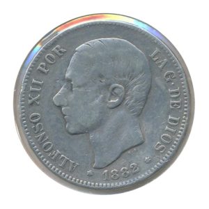 Spanje 5 Pesetas 1882